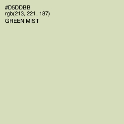 #D5DDBB - Green Mist Color Image